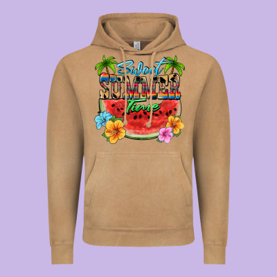 Sweet Summer Time Vintage Hoodie Designed By Fadigitalartstudio