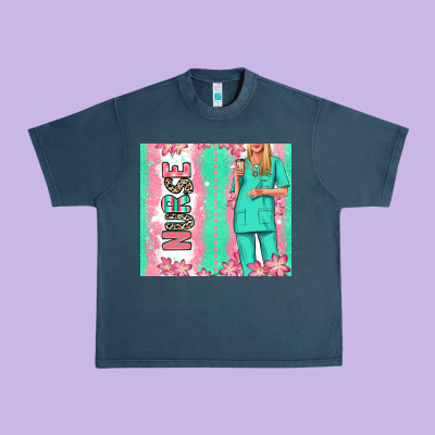 Nurse  Blonde Woman Urban Heavy Tee Designed By Ranaportraitstore