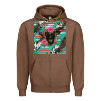 Chestnut western suffolk ewe Zipper Hoodie - BarkalooDesign