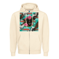 Sandshell western suffolk ewe Zipper Hoodie - BarkalooDesign
