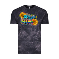 Cloud Black Blessed mom Vintage Tee - CowGirlArtShop
