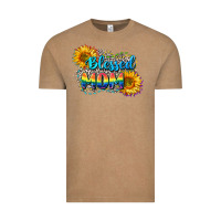 Vintage Coffee Blessed mom Vintage Tee - CowGirlArtShop