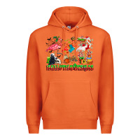Carrot happy hallothanksmas flamingo Premium Hoodie - CowhideDigitalArt