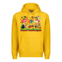 Lemon happy hallothanksmas flamingo Premium Hoodie - CowhideDigitalArt