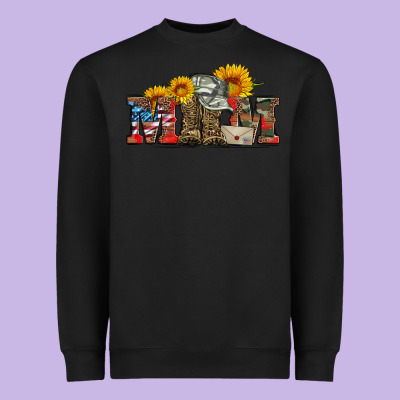 Mom Boots Hat And Sunflower Heavyweight Sweatshirt Designed By Artiststas