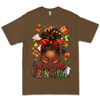 Cacao santas favorite principal afro messy bun Premium Tee - texasbilliewilder