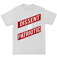 Dove Grey DISSENT IS PATRIOTIC Political Meme Raglan Baseball Tee Premium Tee - maiPhamDesign