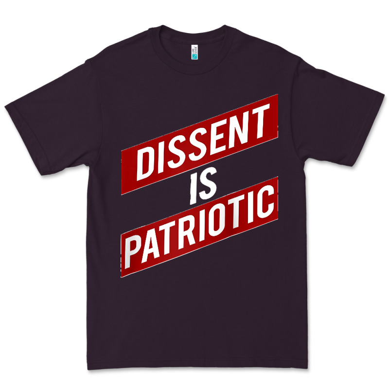 Dissent Is Patriotic Political Meme Raglan Baseball Tee Premium Tee by maiPhamDesign | Teevron