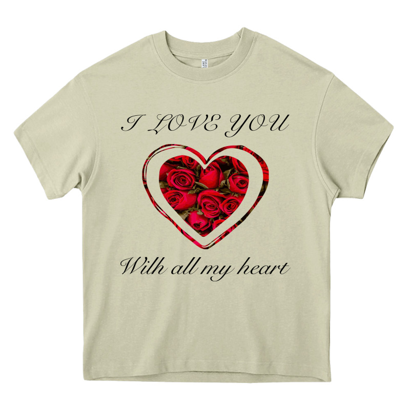 I Love You With All My Heart Heavy Core Tee by Bettercallsaul | Teevron