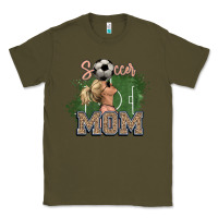 Army Green Soccer Mom Classic Tee - HowdyJamesFarm