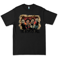 Black the boys of fall leopard pattern bleached halloween murder t shirt Premium Tee - maiPhamDesign