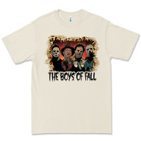The Boys Of Fall Leopard Pattern Bleached Halloween Murder T Shirt Premium Tee | Teevron
