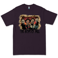 Plum the boys of fall leopard pattern bleached halloween murder t shirt Premium Tee - maiPhamDesign