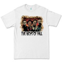 White the boys of fall leopard pattern bleached halloween murder t shirt Premium Tee - maiPhamDesign