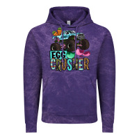 Cloud Purple Easter Day Monster truck Easter egg crusher Vintage Hoodie - OliviaCreatesArt