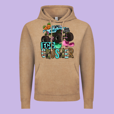 Easter Day Monster Truck Easter Egg Crusher Vintage Hoodie Designed By Oliviacreatesart