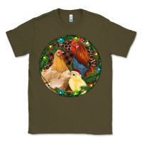 Army Green Christmas Chick Family Classic Tee - RanaPortraitStore
