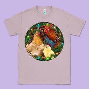 Christmas Chick Family Classic Tee Designed By Ranaportraitstore