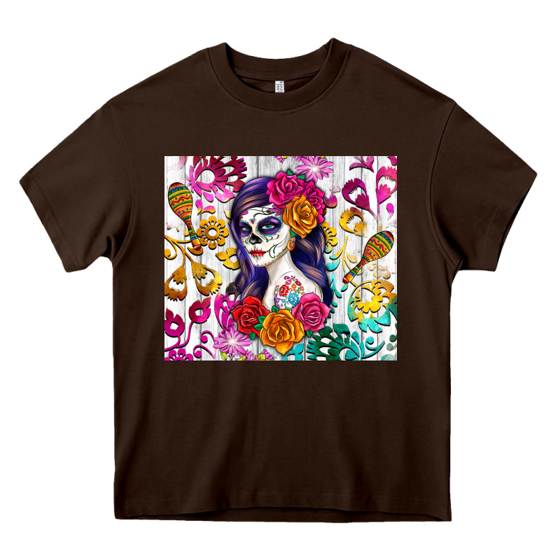 Sugar Skull Girl Heavy Core Tee by RanaPortraitStore | Teevron