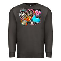 Smoke western leopard  racing  hearts Premium Sweatshirt - AdoDesignShop