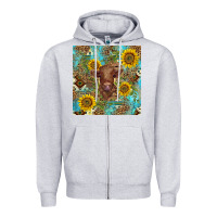 Western Highland Cow Zipper Hoodie | Teevron