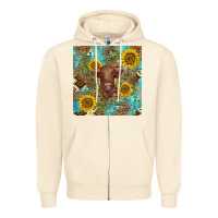 Sandshell western highland cow Zipper Hoodie - BarkalooDesign