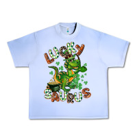 Grape Ice Lucky Saurus Urban Heavy Tee - CowGirlArtShop