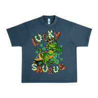 Midnight Navy Lucky Saurus Urban Heavy Tee - CowGirlArtShop