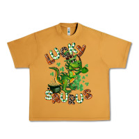 Peanut Butter Lucky Saurus Urban Heavy Tee - CowGirlArtShop