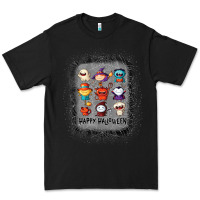 Black halloween funny set ghost mummy witch vampire and pumpkin t shirt Premium Tee - maiPhamDesign