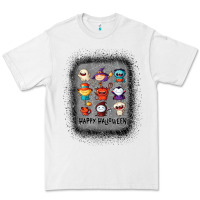 White halloween funny set ghost mummy witch vampire and pumpkin t shirt Premium Tee - maiPhamDesign