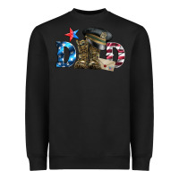 Black dad military boots and hat Heavyweight Sweatshirt - Artiststas