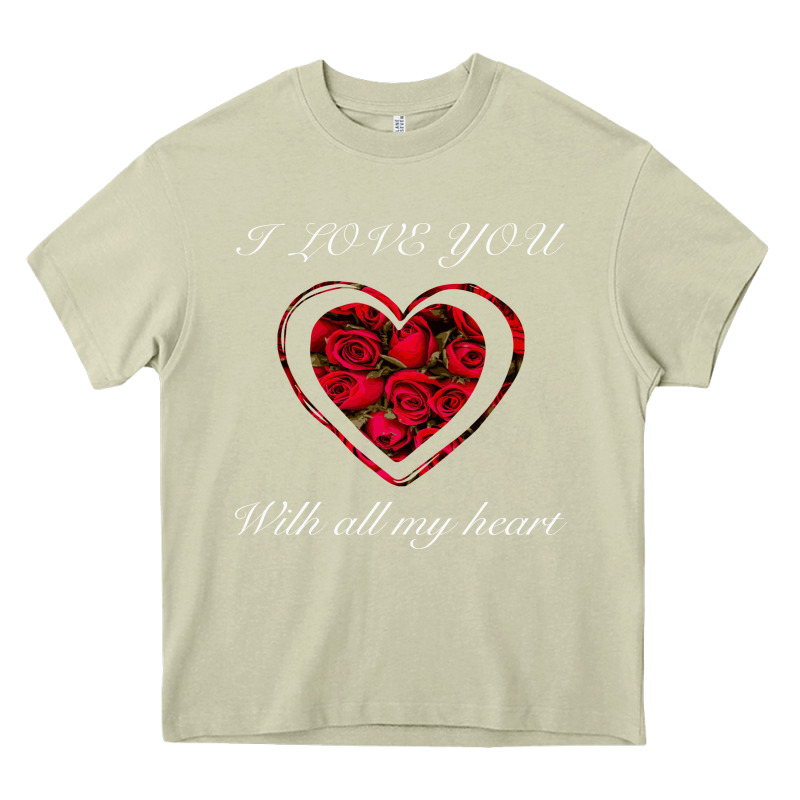 I Love You With All My Heart Heavy Core Tee by Bettercallsaul | Teevron