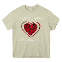 Mossy I love you with all my heart Heavy Core Tee - Bettercallsaul