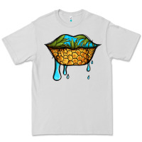 Dove Grey summer vibes pineapple lips Premium Tee - Jasminsmagicworld
