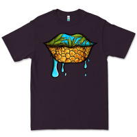 Plum summer vibes pineapple lips Premium Tee - Jasminsmagicworld