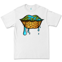White summer vibes pineapple lips Premium Tee - Jasminsmagicworld
