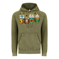 Vintage Olive yellowstone coffee cups Vintage Hoodie - OliviaCreatesArt