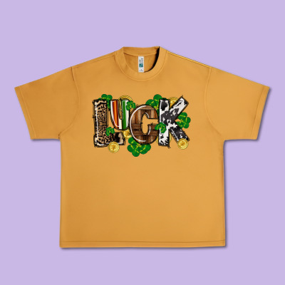 Western Luck St. Patrick's Day Urban Heavy Tee Designed By Cowgirlartshop