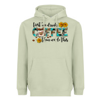 Matcha first we drink coffee then we do this Heavyweight Hoodie - AdoDesignShop