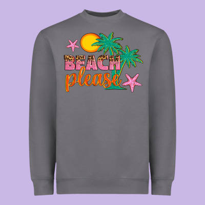 Beach Please Heavyweight Sweatshirt Designed By Artiststas