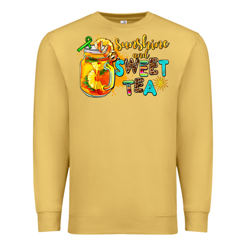 Sunshine And Sweet Tea Premium Sweatshirt by AdoDesignShop | Teevron