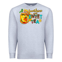 Heather Grey sunshine and sweet tea Premium Sweatshirt - AdoDesignShop