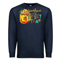 Navy sunshine and sweet tea Premium Sweatshirt - AdoDesignShop