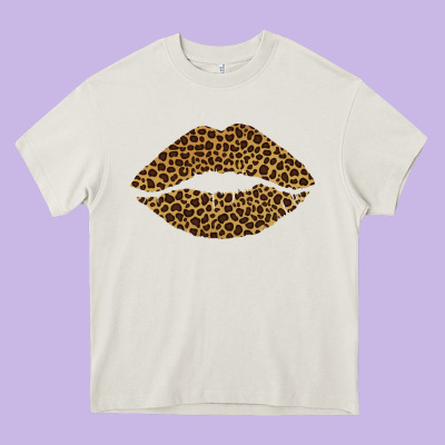 Leopard Lips Heavy Core Tee Designed By Bettercallsaul