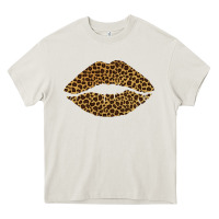Cream leopard lips Heavy Core Tee - Bettercallsaul