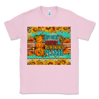 Bubblegum Pink Autumn leaves and pumpkin please Classic Tee - Artiststas