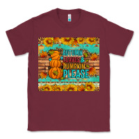Burgundy Autumn leaves and pumpkin please Classic Tee - Artiststas