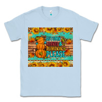 Dusty Blue Autumn leaves and pumpkin please Classic Tee - Artiststas