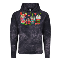 Cloud Black watermelon summer coffee cups Vintage Hoodie - OliviaCreatesArt